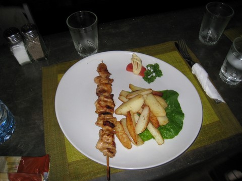 Brochette de crocodile