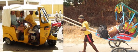 tuk-tuk et pousse-pousse